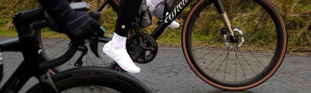road cyclist with s-works shoes